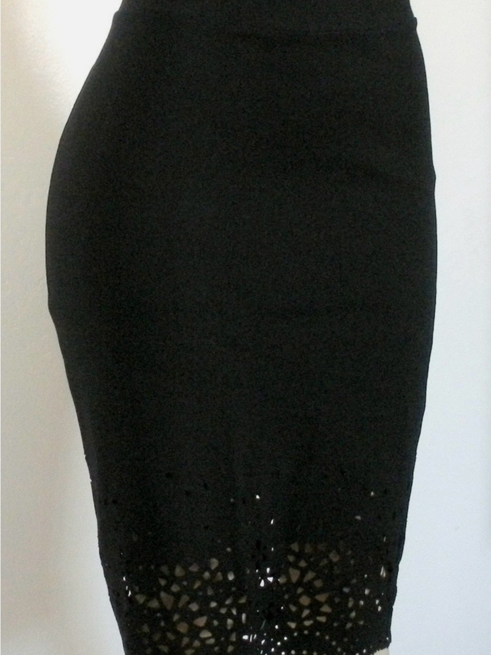 GUC torrid Black Laser-Cut Pencil Skirt - Picture 2 of 11